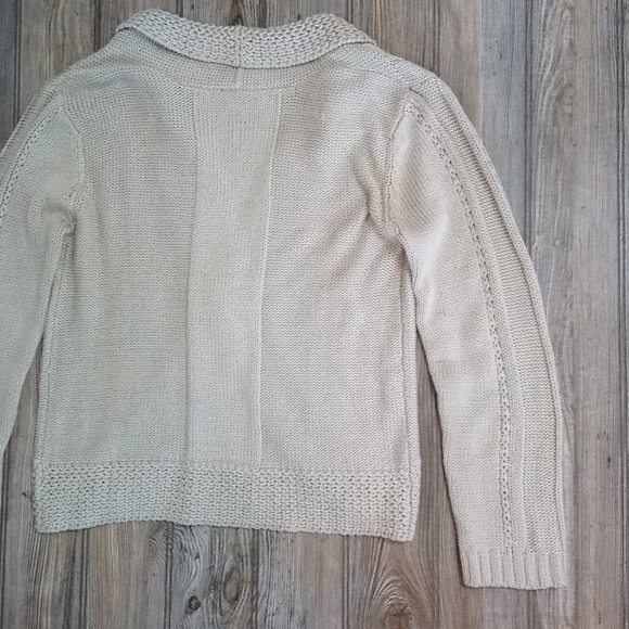 Long Sleeve Knit Crochet Cardigan Sweater Top - Picture 14 of 15